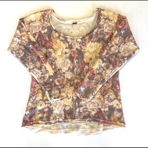 Free People floral sweater